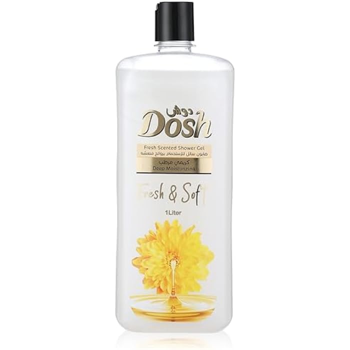 Dosh Shower Gel 1 Liter White - Image 1